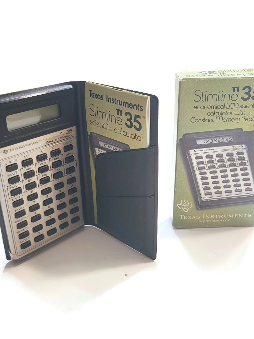 Vintage Texas Instruments TI-35 Slimline Scientific Calculator | NEEDS BATTERY